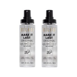 Milani Setting Spray + Primer, Make It Last Original – Natural Finish with Niacinamide for Hydration, Setting Spray for Makeup and Face Primer, 3-in-1 Prime + Hydrate + Set, 2.03 Fl. Oz – 2 Pack