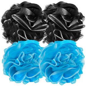 FARMOGA Bath Loofah Sponge Back Scrubber Shower Sponge Soft Mesh Exfoliator Pouf Shower Ball Bath Sponges for Women and Men Bath Accessories