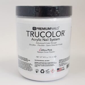 IULTRA PINK (OPAQUE/COVER) – TRUCOLOR NAIL SCULPTING POWDER 16oz/453g