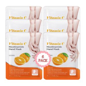 PPPanYiDi Hand Masks Moisturizing Gloves>6 Pairs Hydrating Hand Peel Masks Gift Set for Dry Cracked Hands Care>Long-lasting and Non-greasy Hand Moisturizer Gloves for Women D