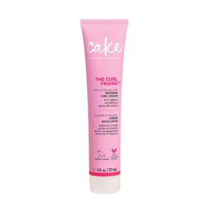 Cake Beauty Curl Defining Cream, The Curl Friend – Moisturizes and Defines Curls – For Frizz Control & Detangling – Avocado Oil, Soybean Oil & Shea Butter – For Curly Hair- 6 Fl Oz / 177 mL