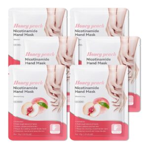LJYBoBin Hand Mask Moisturizing Gloves 6 Pack>Hydrating Hand Mask for Women>Soft Gloves for Dry Cracked Skin F