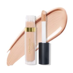 LAURA GELLER NEW YORK The Ideal Fix Concealer – Fair – Buildable Medium to Full Coverage Liquid Concealer – Covers Under Eye Dark Circles & Blemishes – Long-Lasting