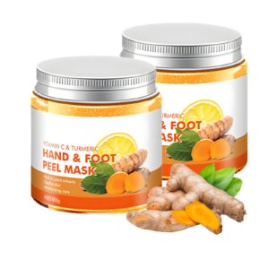 Turmeric Mask; Turmeric Teer-Off Mask; Vitamin C&Turmeric Hand & Foot Peel Mask; Easy Peeling (2pcs)