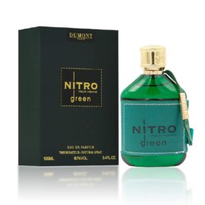 Dumont Nitro Green – Eau De Parfum – 3.4oz – Luxury Perfume for Men – Woody, Floral, Fruity & Masculine Fragrance – Long Lasting Cologne Mist & Body Spray – for Him