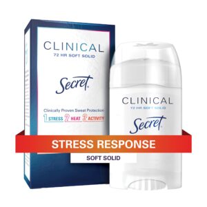 Secret Clinical Strength Stress Response antiperspirant & Deodorant, Serene Citrus – 1.6 Oz
