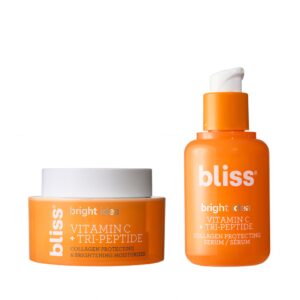 Bliss Brighten Up Moisturizer and Serum Duo – 1.7 Fl Oz – Brightening & Hydrating – All-Day Moisture, Daily Use – Clean – Vegan & Cruelty-Free