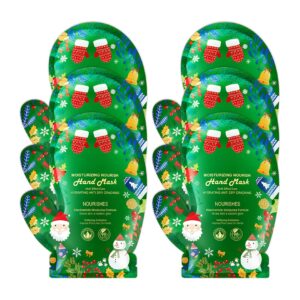 PPPanYiDi Hand Masks Moisturizing Gloves>6 Pairs Hydrating Hand Peel Masks Gift Set for Dry Cracked Hands Care>Long-lasting and Non-greasy Hand Moisturizer Gloves for Women O