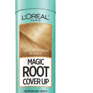 L’Oreal Paris Magic Root Cover Up Gray Concealer Spray Light to Medium Blonde 2 oz.(Packaging May Vary)