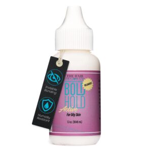 The Hair Diagram – Bold Hold Active Reloaded – Strong Hold Glue for Wigs and Hair Systems – Invisible Bonding – Formulated for Oily Skin – Non Toxic – Humidity Resistant & Water- Resistant -1.3oz