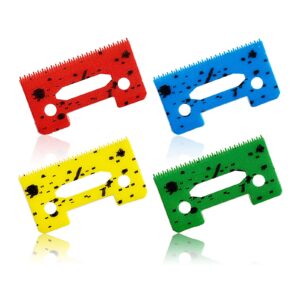Professional Stagger-Tooth Clipper Replacement ceramic Blades 2-Hole #2161 – Compatible with 5 Star Senior Cordless Wahl Magic Clip (Multicolor-4)