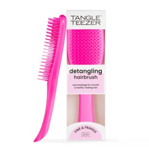 Tangle Teezer Fine & Fragile Ultimate Detangler Brush, Dry & Wet Hair Brush to Detangle & Reduce Breakage, Runway Pink