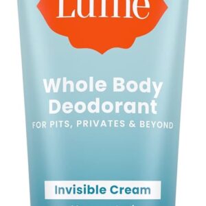Lume Whole Body Deodorant – Invisible Cream Tube – 72 Hour Odor Control – Aluminum Free, Baking Soda Free, Skin Safe – 3.0 ounce (Unscented)