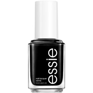 Essie Salon-Quality Nail Polish, 8-Free Vegan, Jet Black, Licorice, 0.46 fl oz