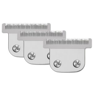 3PCS Replacement Detachable T Blade Compatible with Wahl Stainless Steels T Blades for Trimmer Models 9864/9864SS/9686/9818A/9854L/9876L/9854