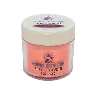 5Star Beauty Bar – Glowin’ in the Dark Acrylic Powder> Miami Vice