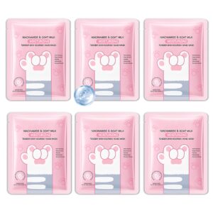 WENJLYJ 6 Pairs Hand Mask for Dry Cracked Hands>Nourishing Moisturizing Gloves>Hands Moisturizer for Deep Moisturizing>Silky Smooth Moisturizing Gloves>Hand Care Mask Set(D)