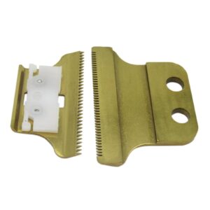 Adjustable 2 Hole Double Wide Trimmer Replacement Blade for Wahl Detailer #8290 5 Star Razor Edger #8051 G-Whiz #8986 Sterling Definitions #8085(Double Gold Blade)