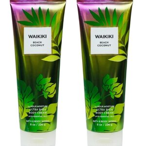 Bath & Body Works Waikiki Beach Coconut Ultra Shea Body Cream – Lot of 2 8oz