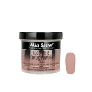 Mia Secret Cover Tan Acrylic Powder MADE IN USA Multiple Sizes (8 oz)