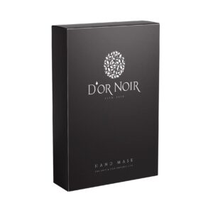 D’or Noir Hand Mask – Therapeutic Moisturizing & Nourishing Formula Relieve Dry & Dead Skin> Anti-Aging> Smooth Skin> Paraben-Free (6 paires)