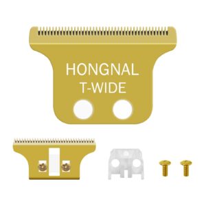 Professional Gold T-Wide Blade compatible with Wahl 5 Star Series Detailer Li Gold Trimmer,Model 2215