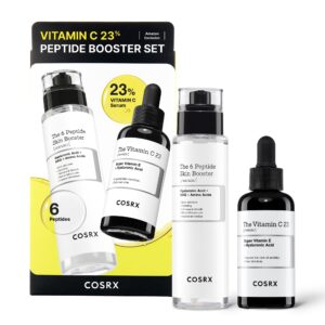 COSRX Vitamin C 23% Peptide Booster Set – Amazon Exclusive – Korean Skin Care, Gift Sets, Mothers Day Gifts for Mom, Vitamin C Serum, Face Serum