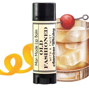 Old Fashioned Lip Balm – Funny gift for bourbon whiskey lover stocking stuffer for men man chapstick unique Christmas gift ideas for dad, husband, boyfriend
