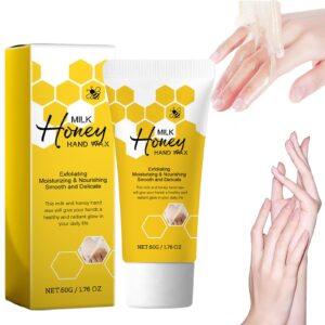 Omexry Hand Peeling Mask> Hand Mask Honey Tearing Mask> Milk Honey Peel Off Hand Masks Hand Wax for Dry Hands Hydrating & Aging Hand Care (Milk Honey 50g)