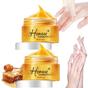 Omexry Hand Peeling Mask> Hand Mask Honey Tearing Mask> Milk Honey Peel Off Hand Masks Hand Wax for Dry Hands Hydrating & Aging Hand Care (Honey Wax-2pc)