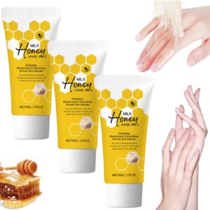 Omexry Hand Peeling Mask> Hand Mask Honey Tearing Mask> Milk Honey Peel Off Hand Masks Hand Wax for Dry Hands Hydrating & Aging Hand Care (Milk Honey-3pc)