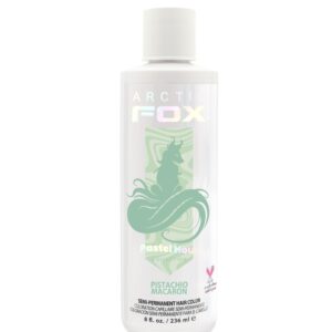 ARCTIC FOX Vegan and Cruelty-Free Semi-Permanent Hair Color Dye (8 Fl Oz, PISTACHIO MACARON)