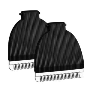 2 Packs Black Replacement Blades for Meri-dian Trimmer,Compatible with Meridian Body Trimmer Onyx & Sage，Hygienic Ceramic Replacement Blades