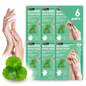 Innerest Original Derma Beauty 6 Pairs Hand Mask> Restoring Cica Hydrating Hand Mask Set> Moisturizing Hand Care> Repair Gloves> Essential Nail Care> Rejuvenation Soothing Gloves