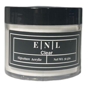 ENL Acrylic Nail Powder: Clear: Acrylic Powder Nail Extensions> DIY Nail Art> No Bubbles and Long-Lasting> Chip Resistant> Clear> 2oz> Crystal Clear> Professional or Beginner Acrylic Powder