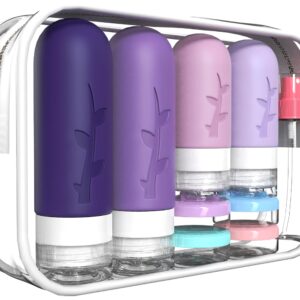Travel Containers for Toiletries, 18pack TSA Approved Travel Size Containers for Toiletries,travel bottles for Toiletries,travel Jars or Personal Travel Essentials