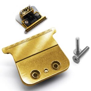 Professional FX DLC Replacement Blades Compatible with Compatible with BaBylissPRO FX707z, FX726, FX787, FX787G, FX787RG, FX787S, FX787BN and FX726 Hair Trimmer Models (Gold)