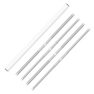 iPower 4-Pack 13” Bowl Leaf Trimmer Replacement Stainless Cutting Blade, Spin Clean Cut Include 2 Serrated and 2 Straight Blades, Actual Length 10.6 Inches