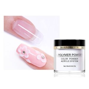 BORN PRETTY Nail Acrylic Powder Clear Tip Extension French Nail Polymer Powder