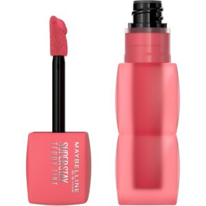 MAYBELLINE Super Stay Teddy Lip Tint, Long Lasting Matte Lipstick For Up To 12HR Wear, Petalcore, 1 Count