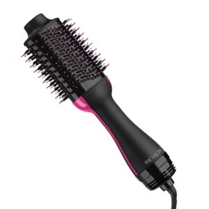 REVLON One-Step Volumizer Hair Dryer and Styler, for Less Frizz, More Shine, and Reduced Heat Damage for Salon Style Round Brush for Blowout, Black (Amazon Exclusive)