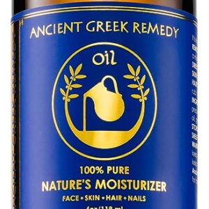 Ancient Greek Remedy After Shower Body Oil for Women – Organic Face Oil & Body Moisturizer for Dry Skin with Sweet Almond, Jojoba, Olive, Lavender and Vitamin E Oil – Natural Clean Skincare, 4 oz