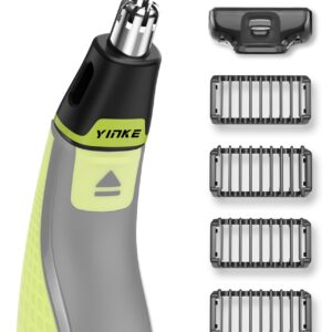 Yinke Nose Hair Trimmer Replacement Head and 4 Double-Sided Attachments Guards O Blade QP2520 QP2630 QP2724 QP2734 QP2834 O Blade 360 & OBlade Pro Hybrid Electric Trimmer (6pcs)