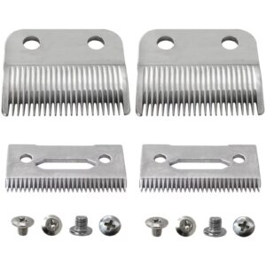 ATIODYUUK Blade for Wahl Clipper Blades,Compatible with Wahl Precision Replacement Blades,2 Hole Clipper Blade Replacement for ElitePro/ExtremeGripPro/ MC3/ ProSeriesPlatinum/Self-CutPro