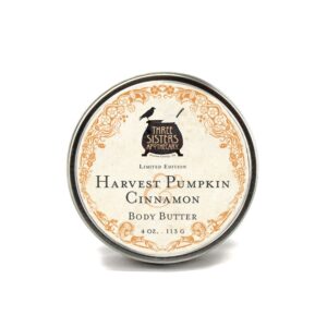 Three Sisters Apothecary 4 oz. Body Butters (Harvest Pumpkin & Cinnamon)