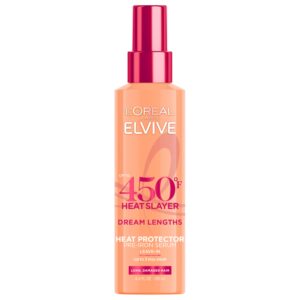 L’Oreal Paris Elvive Dream Lengths Heat Slayer Pre-Iron Spray Leave-In, 4.4 Ounce