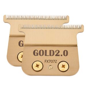 FX707Z DLC 2.0 Replacement Blades Compatible with BaByliss PRO Barberology Trimmer Blade,Zero-Gapped Replacement Trimmer Blade Compatible with BaBylissPRO FX787 & FX726 Trimmer