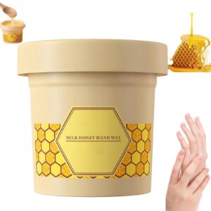 Honey Milk Wax Hand Mask> Hand Mask Milk Honey Peel Off Hand Wax> Hand Masks Moisturizing Glove> Hand Peeling Mask for Hand Moisturizing> Milk Honey Hand Wax for Women Skin Care (300g)