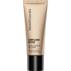 bareMinerals Complexion Rescue Tinted Moisturizer for Face with SPF 30, Vegan Tinted Mineral Sunscreen with Hyaluronic Acid, Full Size, Desert 6.5