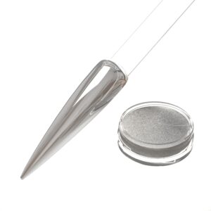 Mirror Chrome Powder for Gel Nail Art (Silver)